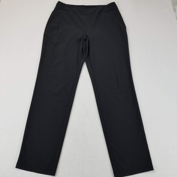 Chicos Zenergy Pants Womens 1R US 8R Black Stretch Straight Leg Zip Pockets - Picture 11 of 11